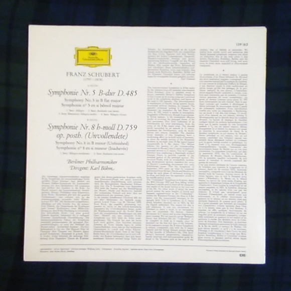Schubert / Karl Bohm - Symphonies no 5 & 8 Unfinished/ Deutsche Gram… - Picture 2 of 4